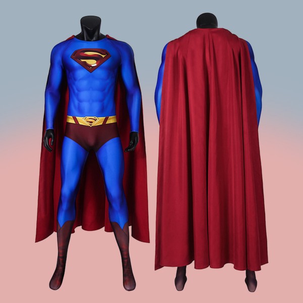 Clark Kent Return Blue Jumpsuit Steel Man Return Cosplay Costume